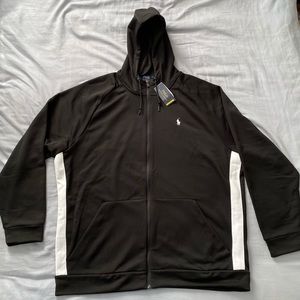 Polo Ralph Lauren Track Jacket | Men’s 2XL | Black & White | NEW